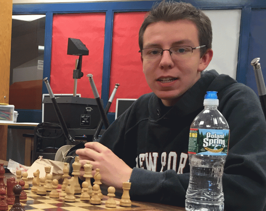 Senior Michael Sweet said he plays chess "not only because it's fun, but because it's a game of risks."