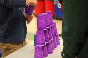 Classic cup stacking was also done during the night’s activities.