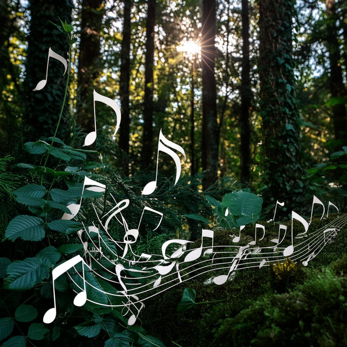 Come see the music performances on the Town Common. (Image created by Adobe Firefly by Kelsey Sweet)