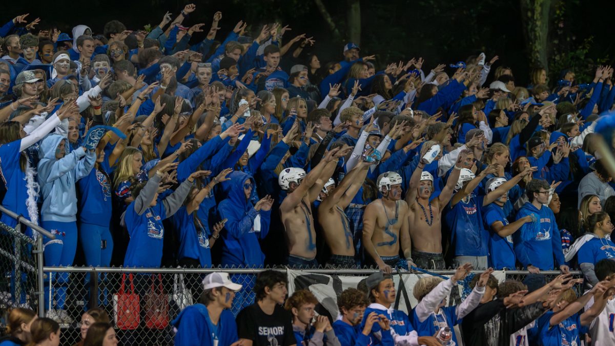 Student section at last years Mack Plaque game