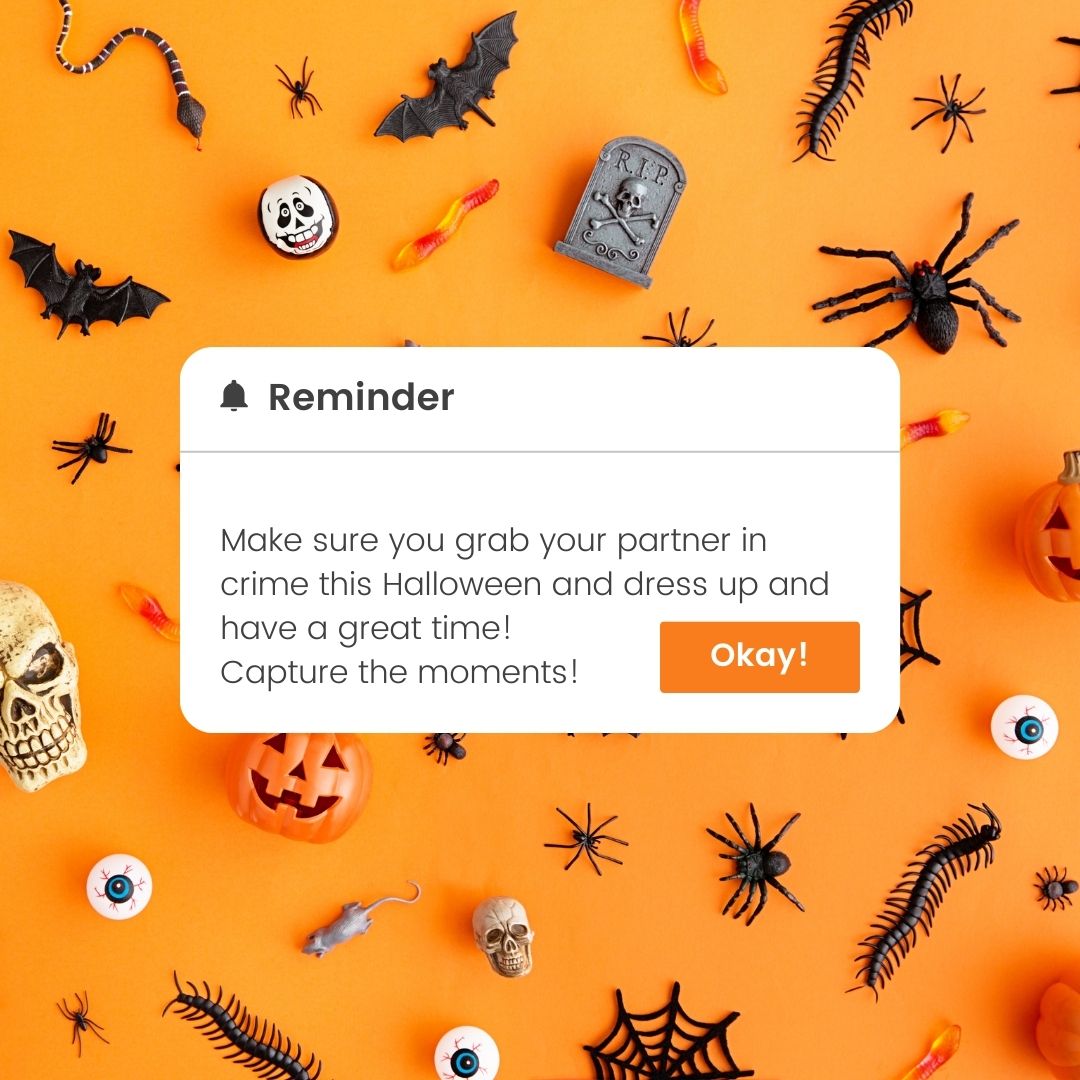 Reminder that it's not too late to grab your friends and do something fun this Halloween. Make the moments count. (Photo created in Canva by Kelsey Sweet).