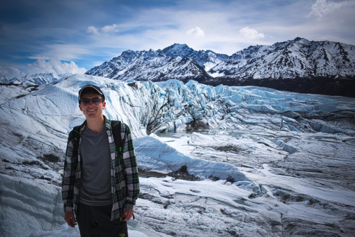 Cory Couture walks on the Matanuska Glacier in Alaska.

Photo used with permission by Cory Couture.