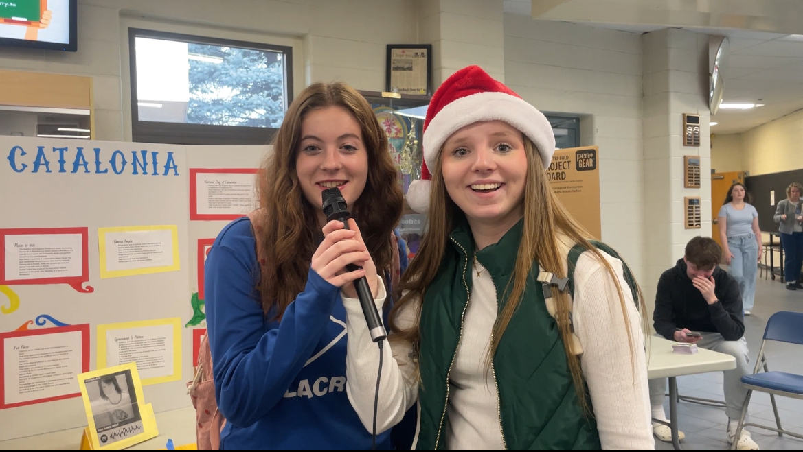 Students share their thoughts about holiday cheer and tunes being brought to the halls. 