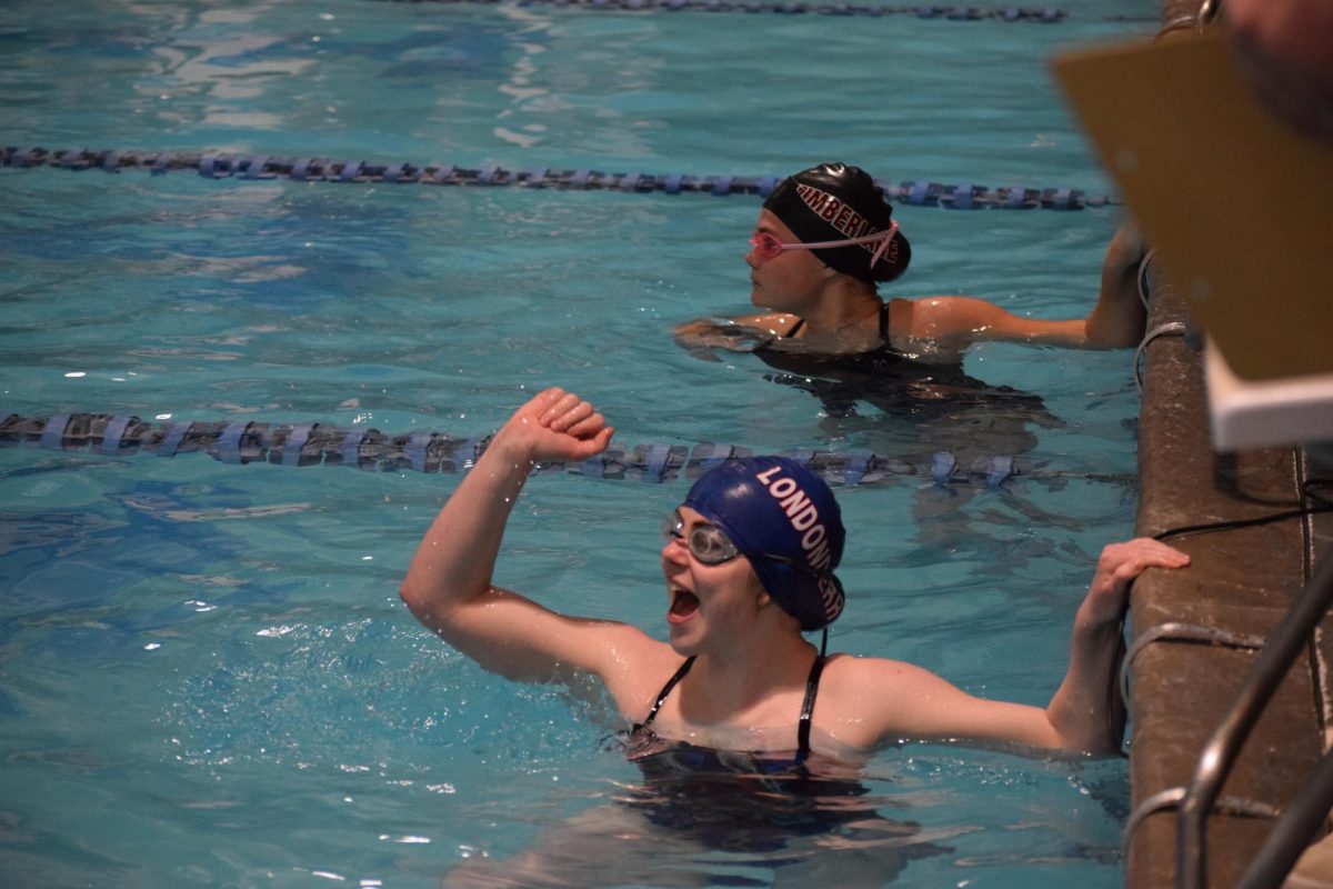 At the end of the day, it is all about sportsmanship. Junior Leah Doherty hears on the last finishing opponent. 