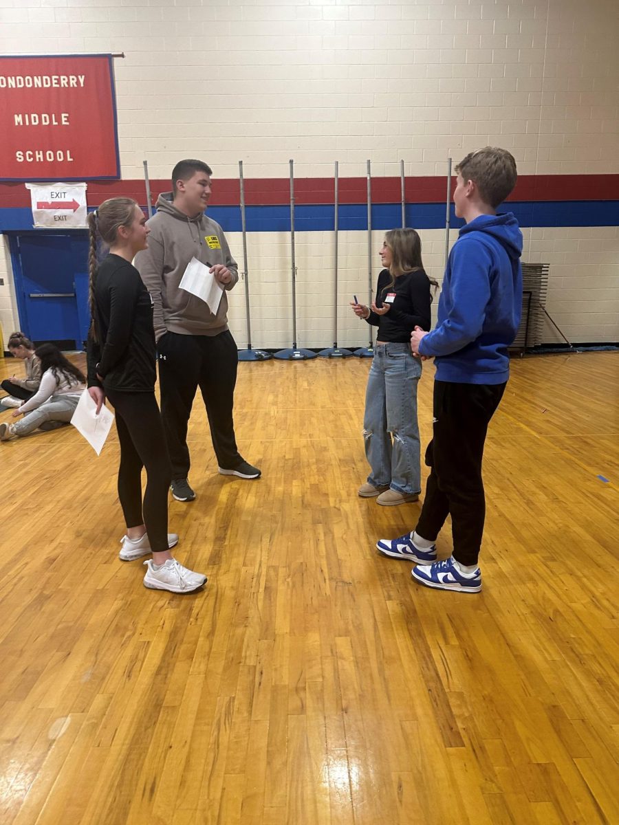 LHS students run bonding activities with the middle school students that motivate them to become leaders.(Photo used with permission by Amy Downing)