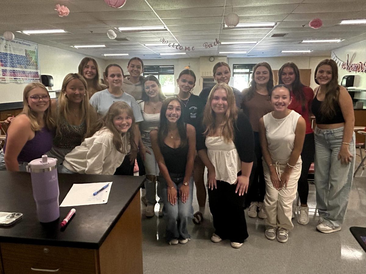 Members of the Feature Medical Leaders club meet for their first meeting of the year on Sept. 14, 2024. 