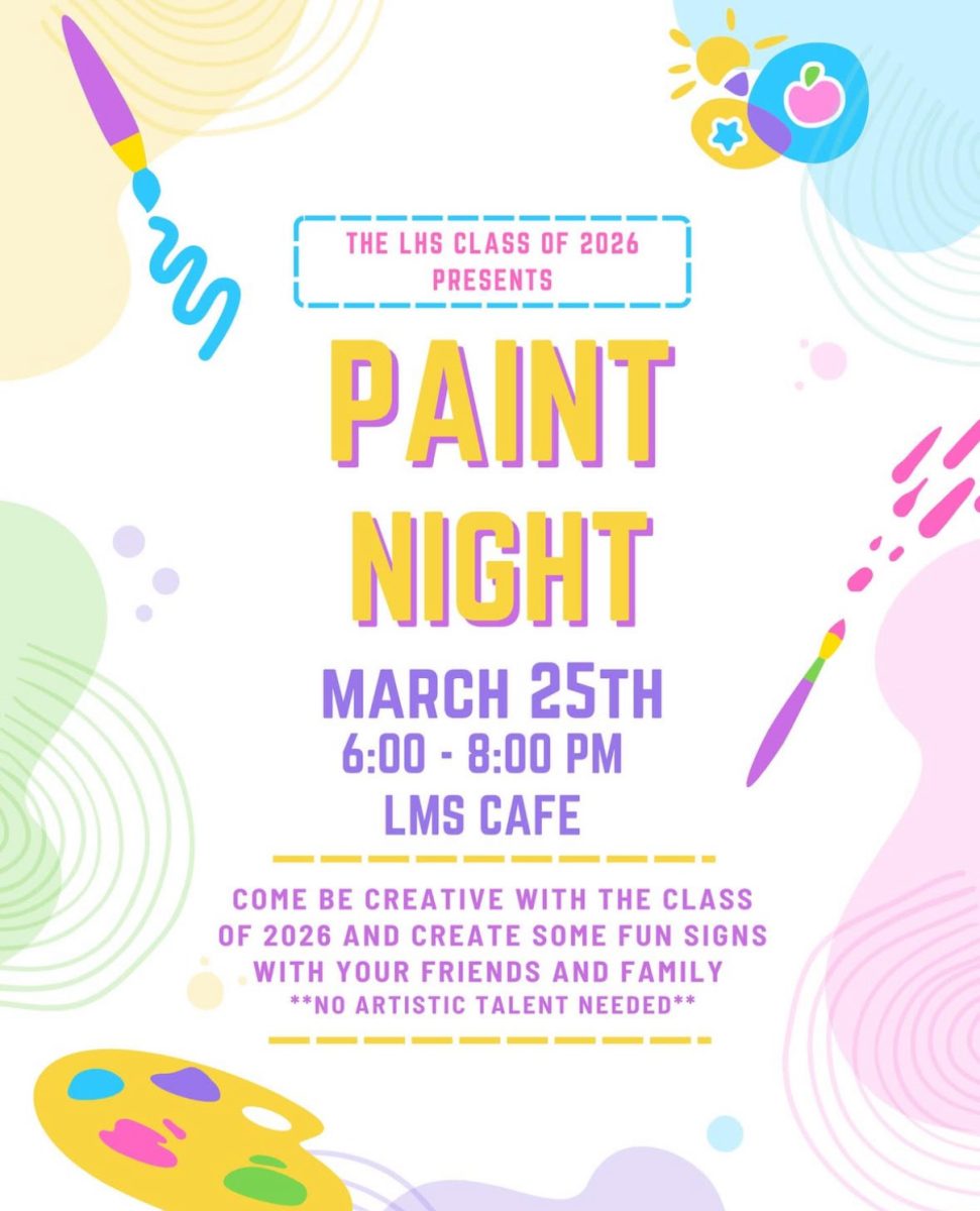 The Class of 2026 will be hosting their annual Paint Night Fundraiser to help fund upcoming events. (Photo used with permission by Class of 2026 Executive Board).